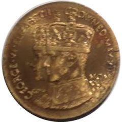 Medallion - George VI and Elizabeth Coronation