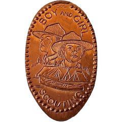 Boy and girl scouting