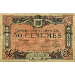 50 Centimes - Chambre de commerce d`Angoulème [16] <3ème série>