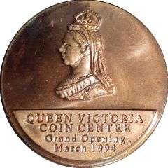 Medal - Queen Victoria Coin Centre Grand Opening March 1994