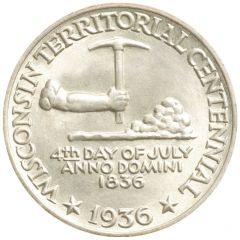 1/2 Dollar Wisconsin Territorial Centennial