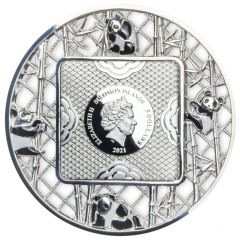 5 Dollars - Elizabeth II Filigree Panda