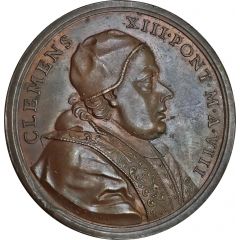 Medal - Clement XIII Extensions to the Quirinal Palace