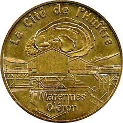 Monnaie de Paris Tourist Token - Marennes Oléron La Cité de l`Huître