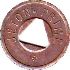 Jeton Prime with triangular hole