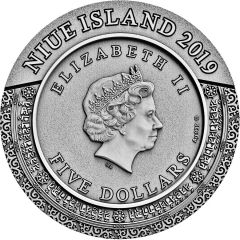 5 Dollars - Elizabeth II Chinggis Khaan