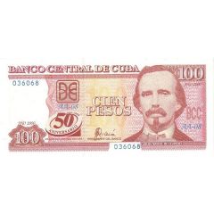 100 Pesos 50th. anniversary of central banking