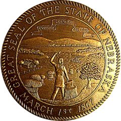 Token - Nebraska Centennial The State Seal