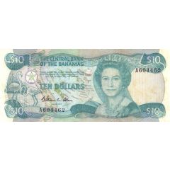 10 Dollars - Elizabeth II White border