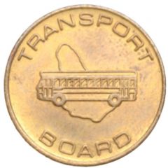 Bus Fare Token - Transport Board Bridgetown, Saint Michael