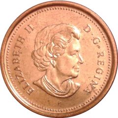 1 Cent - Elizabeth II 4th portrait, magnetic