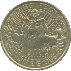 Monnaie de Paris Tourist Token - Bellewaerde La mascotte et décor Mexicain