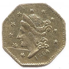 1/2 Dollar California gold