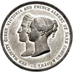 Medal - Victoria Royal Wedding, white metal