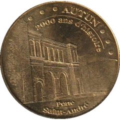 Monnaie de Paris Tourist Token - Autun 2000 ans d`histoire - La porte Saint-André