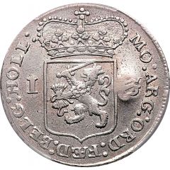 1 Gulden Madura Star countermark