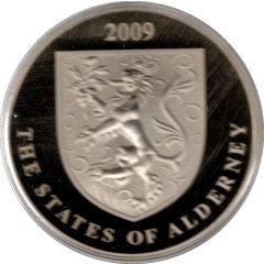 5 Pounds - Elizabeth II John Woodward, 2009 Silver Proof