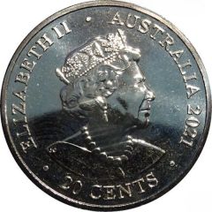 20 Cents - Elizabeth II 6th Portrait - AC/DC - For Those About to Rock