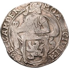 1 Daalder `Leeuwendaalder` Knight facing right