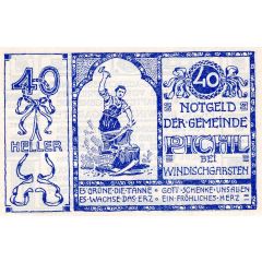 40 Heller Pichl bei Windischgarsten, Blue issue