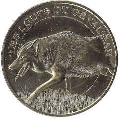 Jeton touristique - Monnaie de Paris - Saint Léger de Peyre - Le loup du Gévaudan