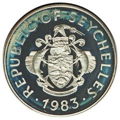 25 Rupees World Fisheries Conference, Silver Piedfort