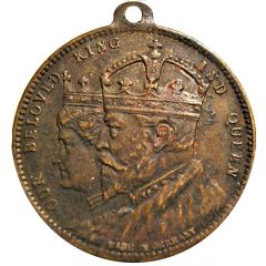 Medalet - Edward VII and Alexandra Wishes beloved monarchs