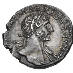 Denarius - Hadrian P M TR P COS II CONCORD, Concordia and Spes