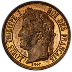 1 Centime - Louis-Philippe I pattern of Barre, à la charte, type UN