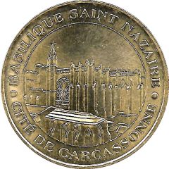 Monnaie de Paris Tourist Token - Cité de Carcassonne Basilique Saint-Nazaire