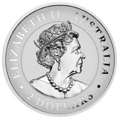 2 Dollars - Elizabeth II 6th Portrait - Australian Wedge-Tailed Eagle - Silver Bullion Coin