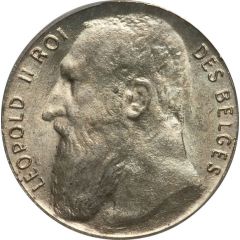 50 Centimes - Léopold II French text