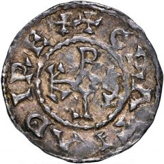 Denier - Charles II Soissons mint