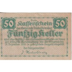 50 Heller Dunkelstein