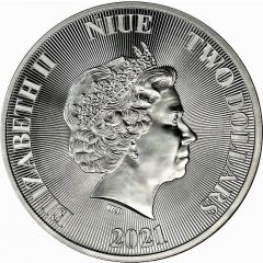 2 Dollars - Elizabeth II Roaring Lion