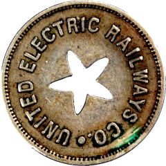 1 Fare - United Electric Railways Co. Providence, Rhode Island