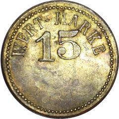 15 Pfennig Wert-Marke