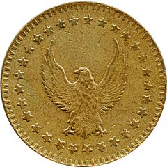 Token Eagle looking left, on both sides, 28.5 mm