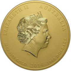 1000 Dollars - Elizabeth II 4th Portrait - Year of the Horse - Gold Bullion Coin