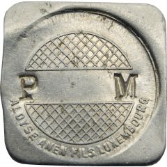 Token - Aloyse Anen Fils Luxembourg Countermarked `P M`