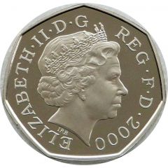 50 Pence - Elizabeth II Public Libraries, Silver Proof