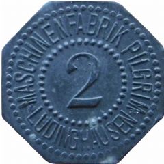 2 Pfennig - Lüdinghausen Maschinenfabrik Pilgrim