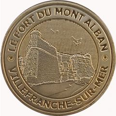 Jeton touristique - Memodaille - Villefranche-sur-Mer - Le fort du mont Alban