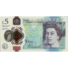 5 Pounds - Elizabeth II Sir Winston Churchill, polymer