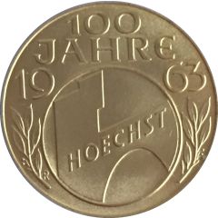 Medal - 100th Anniversary of Farbwerke Hoechst AG