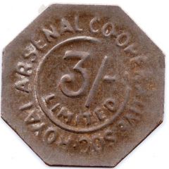 3 Shillings - Royal Arsenal Cooperative Soc Limited