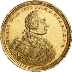 1 Thaler - Charles William Frederick Gold pattern strike, Falkentaler