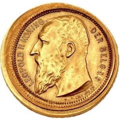1 Franc - Léopold II Obverse Trial