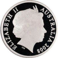 5 Dollars - Elizabeth II 4th Portrait - AVRO 504K - Masterpieces in Silver