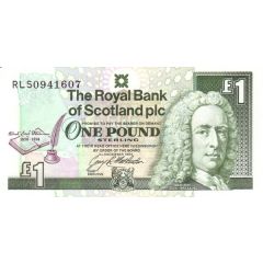 1 Pound Royal Bank of Scotland - Robert Louis Stevenson
